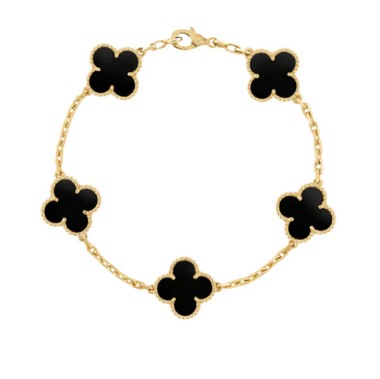 🎁 KLÖVER | SVART ARMBAND (100% off)